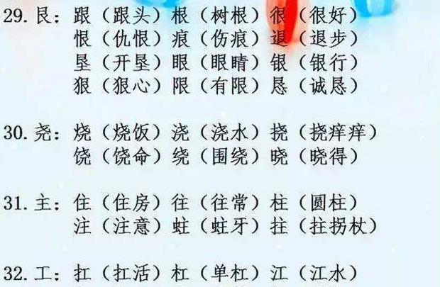 腹拼音并组词