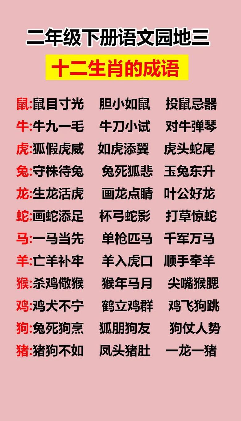 动物成语大盘点：成语中的动物智慧