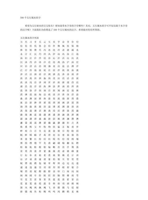 康熙字典13画属水字及五行属水名字推荐