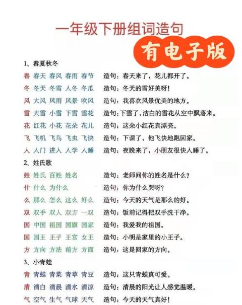 古字造句子一年级