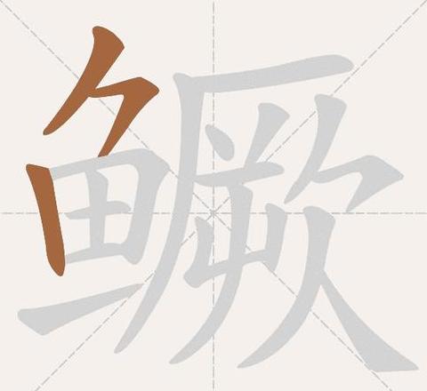 拼音鱼u加两点的笔顺