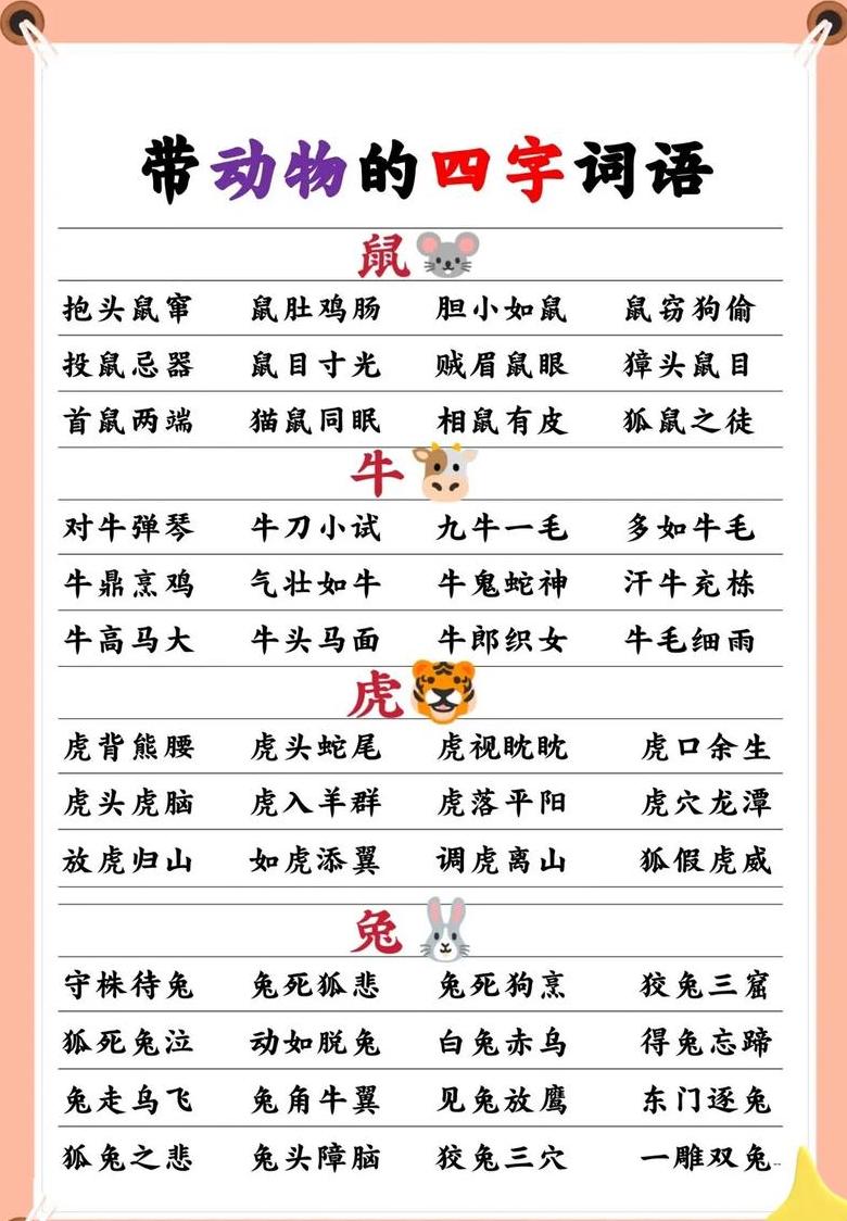前后意思相近的四字词语有哪些