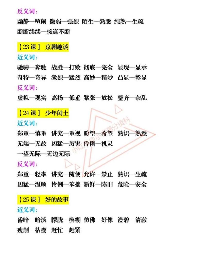 北师大六年级语文复习：拼音单词练习与故事解析