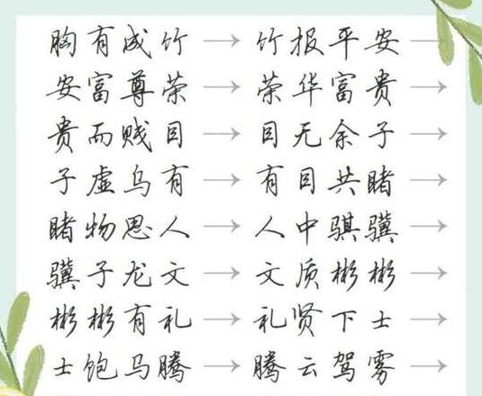 成语abac成语大全四个字
