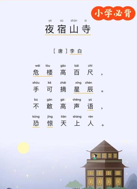 夜宿山寺李白：星空下的高庙之夜