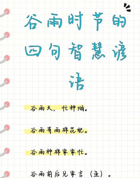 带雨字的成语和俗语
