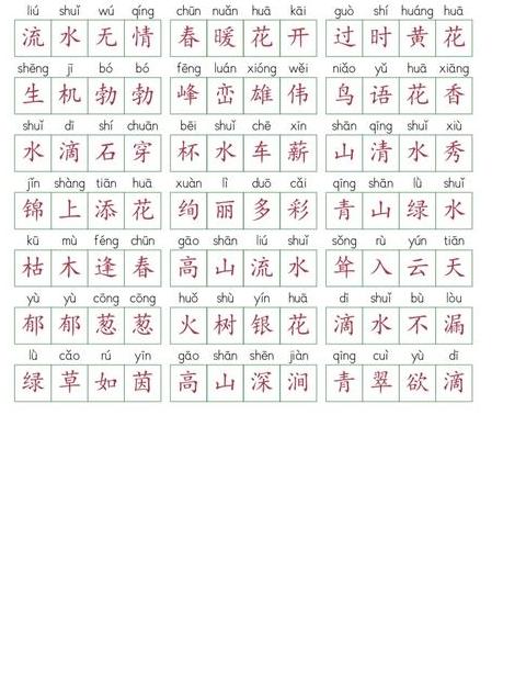 四字成语abba词语