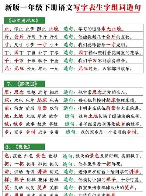 用非常造句子一年级下册的