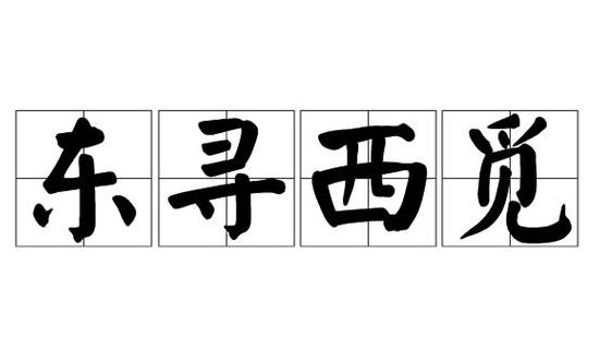 寻找成语解析:左顾右盼与东看看西看看的区别
