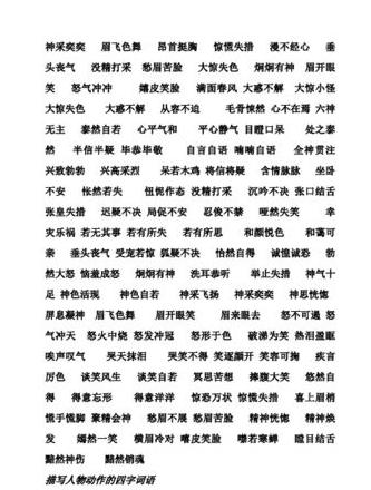 探秘ABCC成语：神情表达的丰富内涵