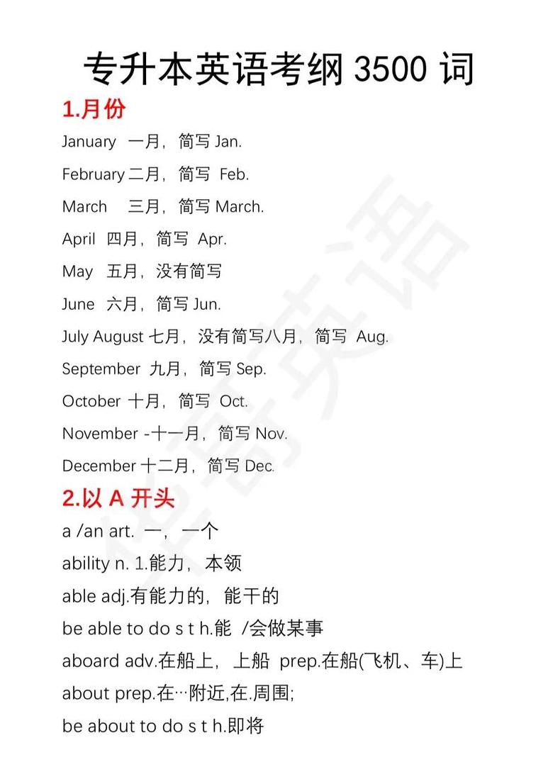 英语词汇分类详解